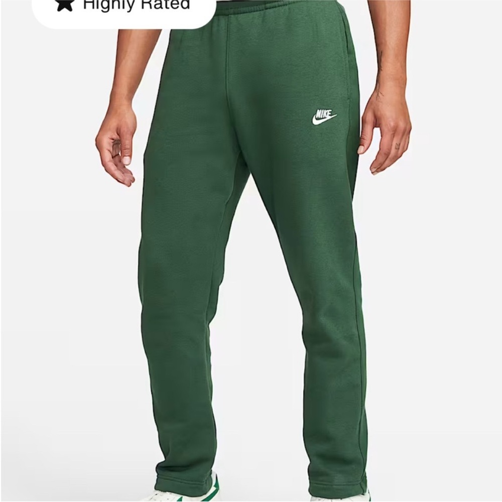 Nike green fleece joggers